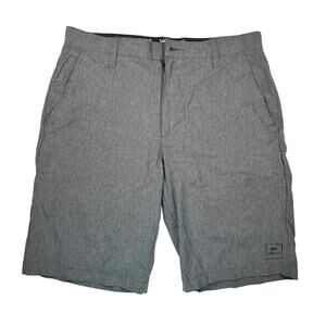 RVCA Shorts Mens 31 Gray All The Way Hybrid Dual Purpose Trunks Beach Dockside